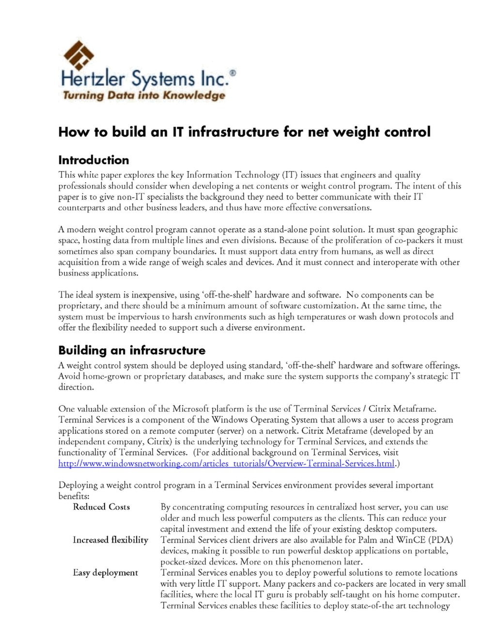 How to Build an IT Infrastructure for Net Weight Control — ISSSP for ...
