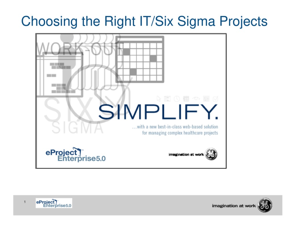 Choosing the Right Six Sigma/IT Projects — ISSSP for Lean Six Sigma