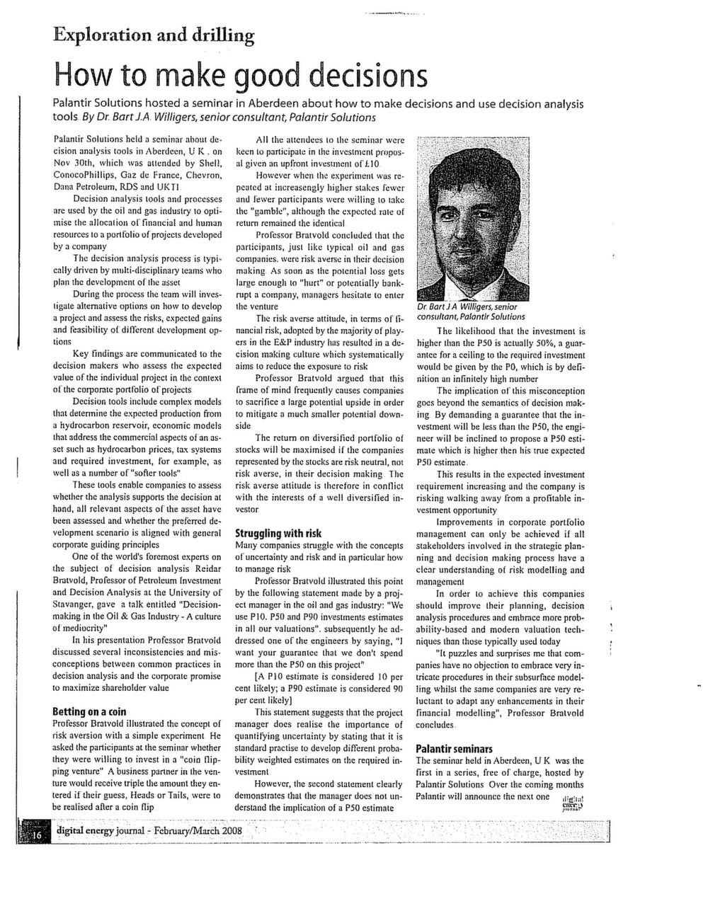 How to Make Good Decisions — ISSSP for Lean Six Sigma