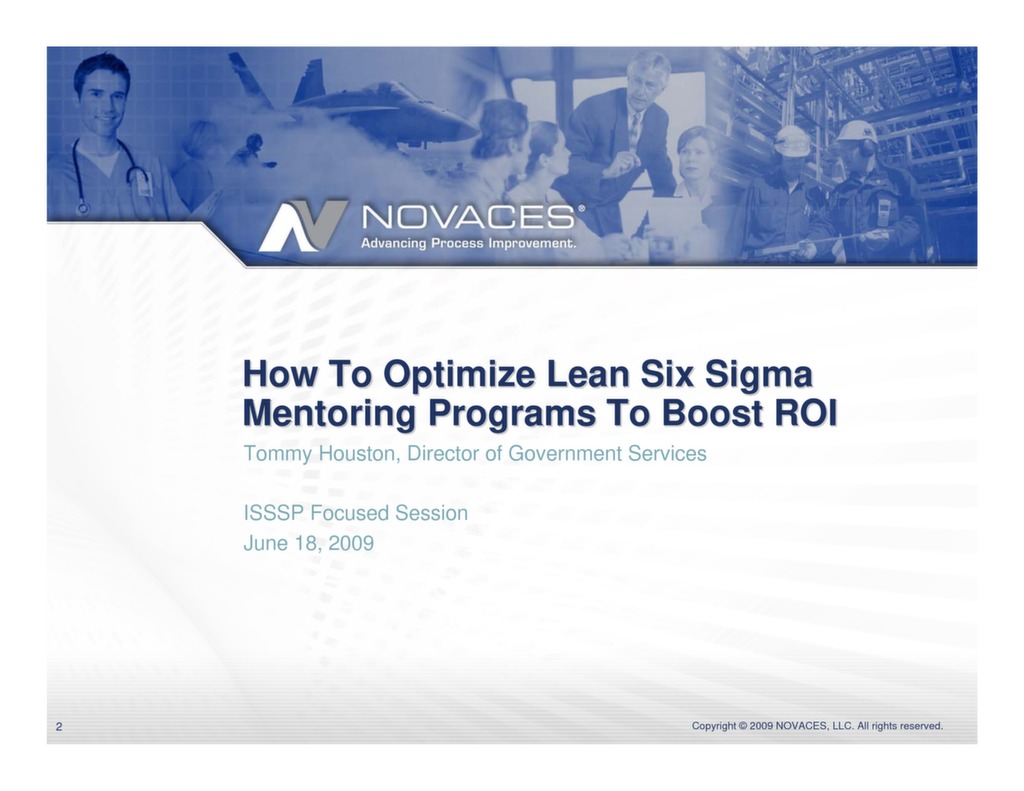 How to Optimize Lean Six Sigma Mentoring Programs to Boost ROI — ISSSP ...