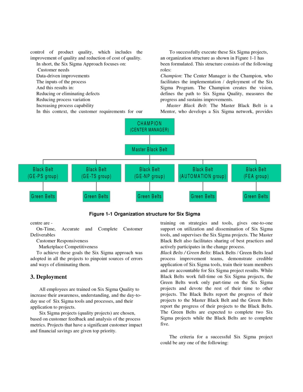Quality Improvement - The Six Sigma Way — ISSSP for Lean Six Sigma