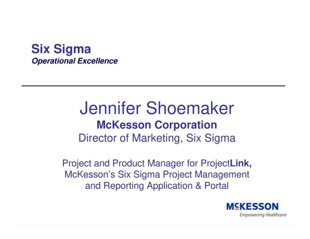 Six Sigma Operation Excellence — ISSSP for Lean Six Sigma